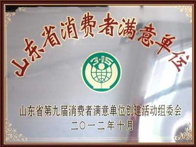 山东省消费者满意单位